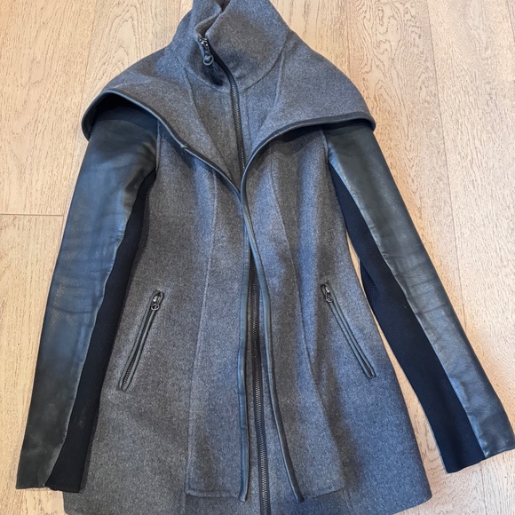 MACKAGE HOODIE DESIGNER JACKET COAT WOOL LAMBSKIN XS - Picture 8 of 8